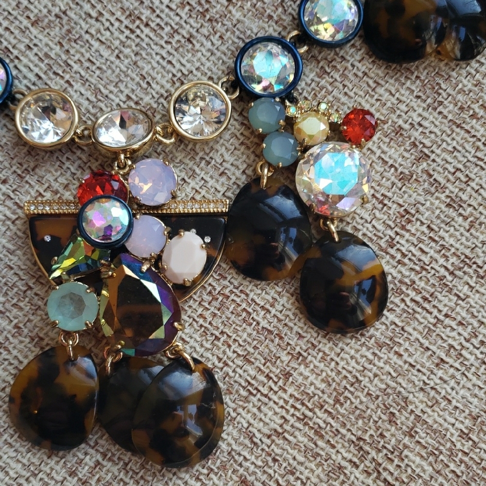 J.crew paillette Tortoise Brulee Necklace - Picture 7 of 12